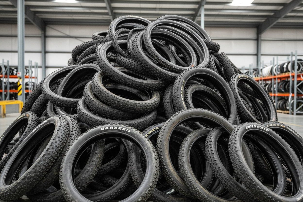 Amas de pneus de vélo